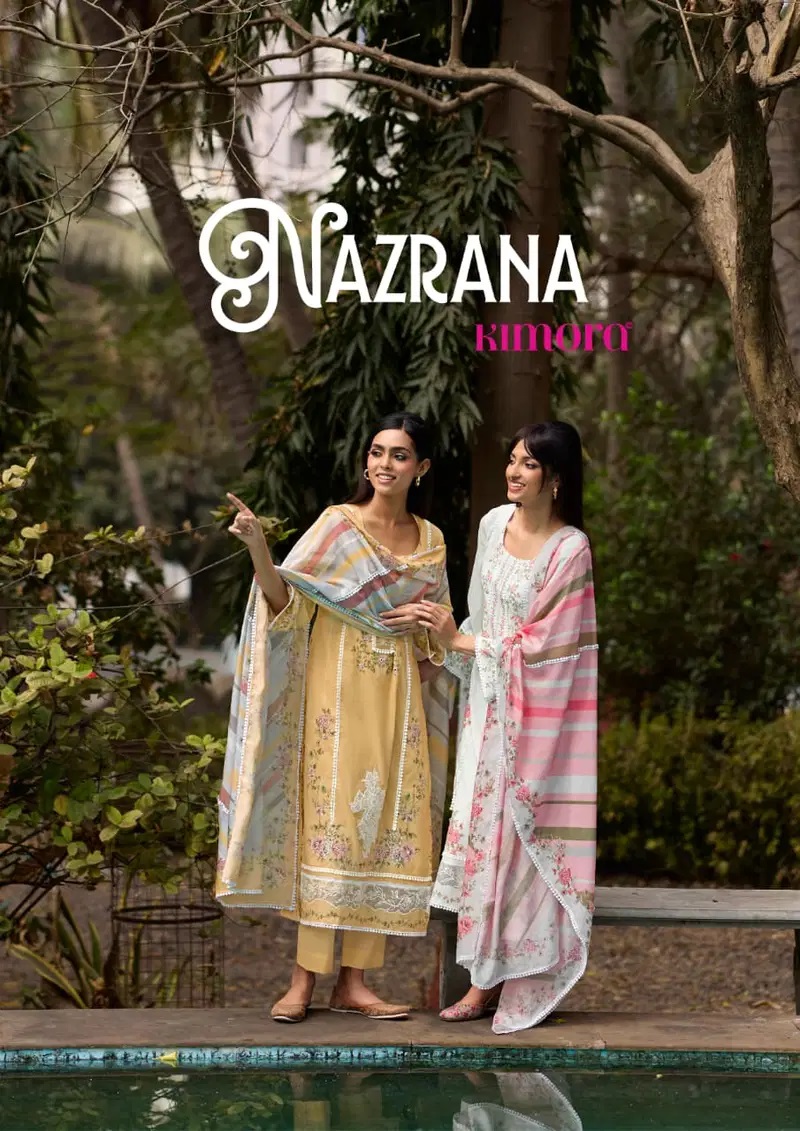 Kimora Nazrana Vol 77 Digital Printed Cotton Salwar Kameez