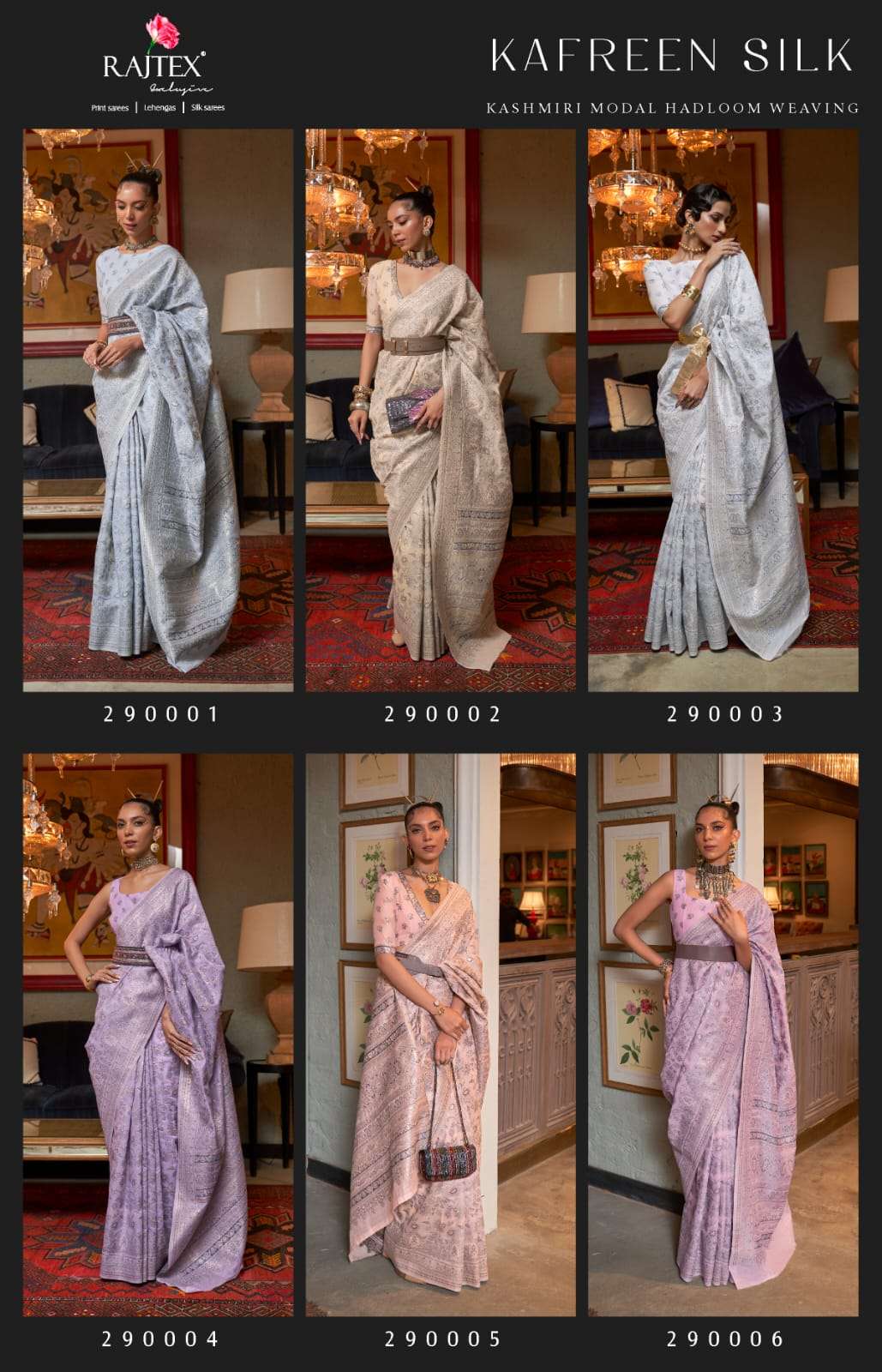 Rajtex Kafreen Silk Wholesale Wedding Wear Designer Saree Collection
