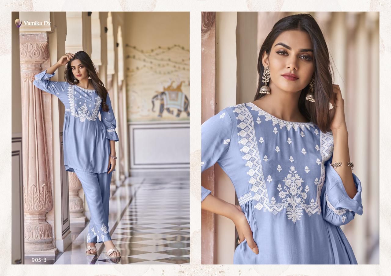 Vamika Nx Vintage Western Ladies Top With Bottom