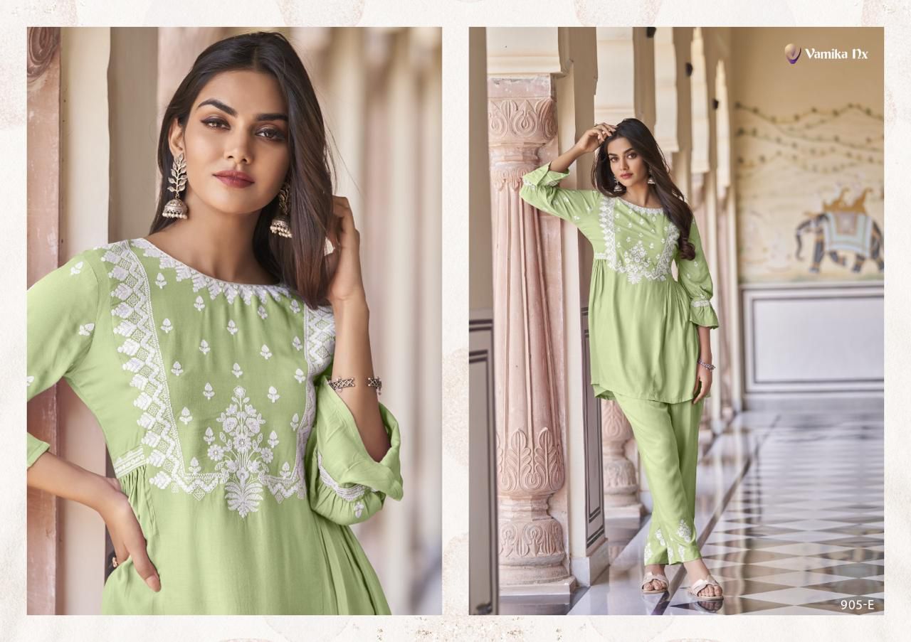 Vamika Nx Vintage Western Ladies Top With Bottom