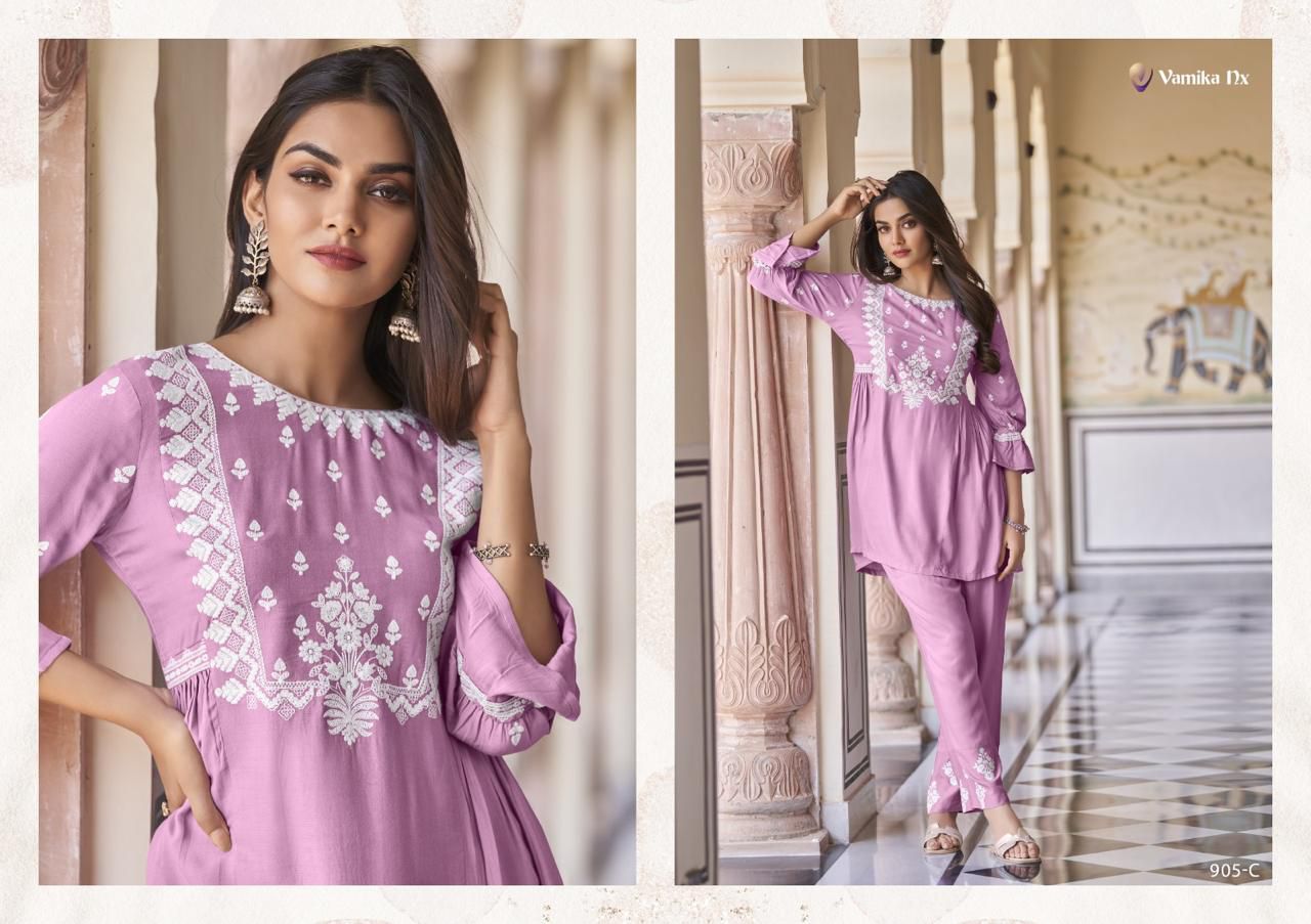 Vamika Nx Vintage Western Ladies Top With Bottom