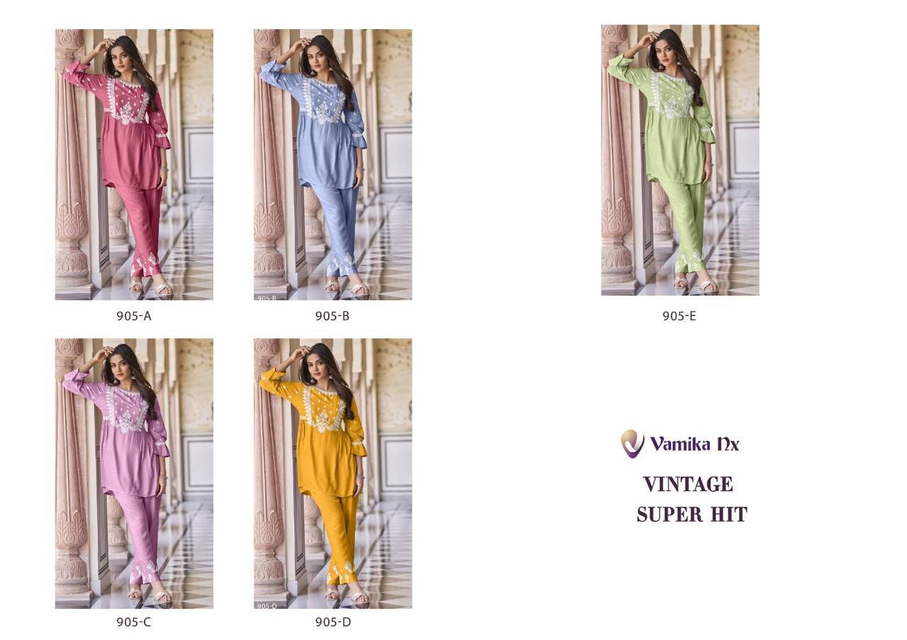 Vamika Nx Vintage Western Ladies Top With Bottom
