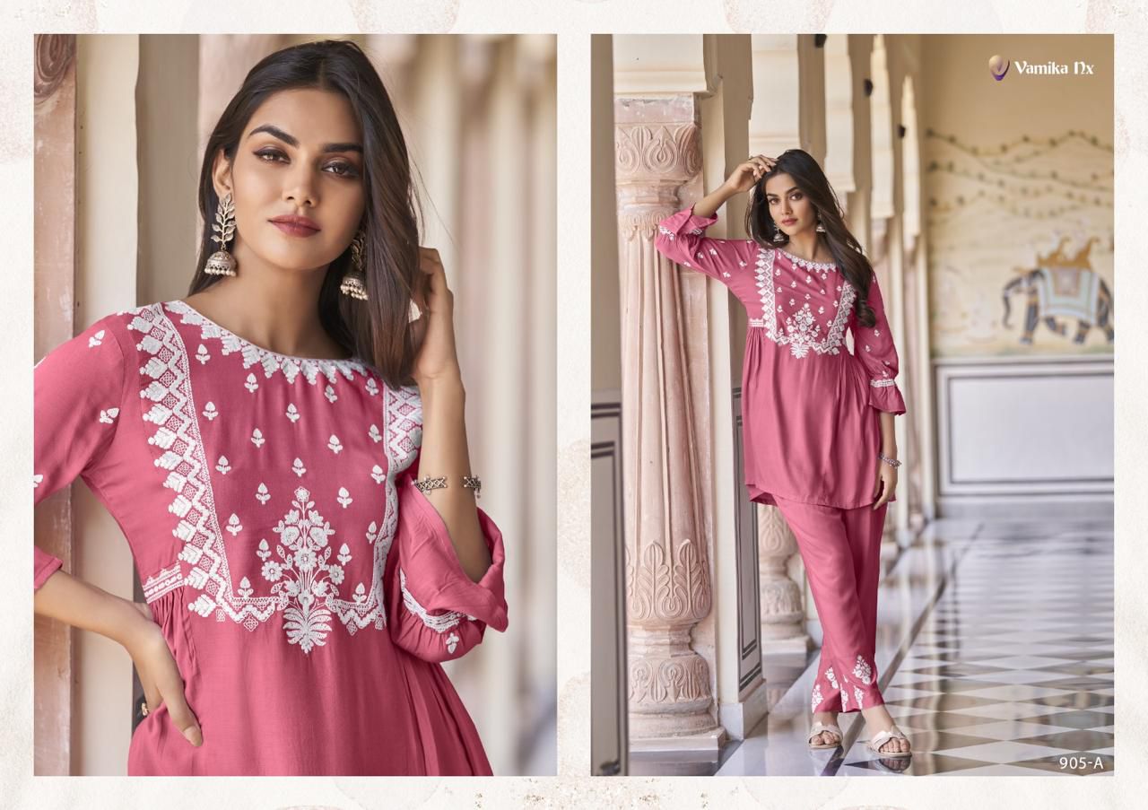 Vamika Nx Vintage Western Ladies Top With Bottom