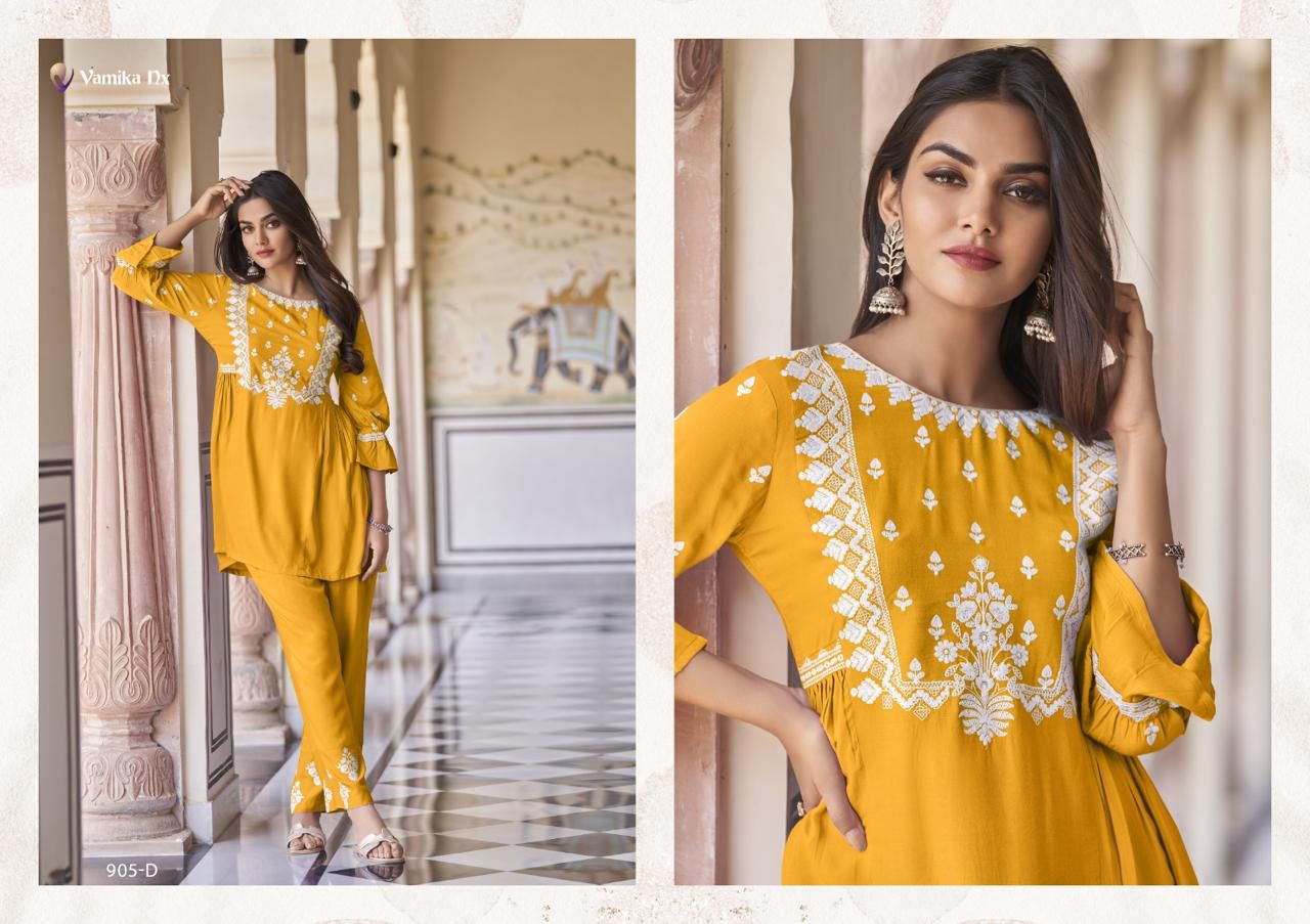 Vamika Nx Vintage Western Ladies Top With Bottom