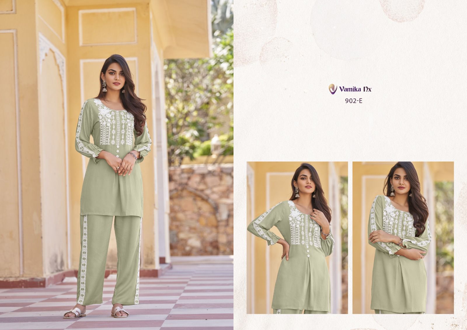 Vamika Nx Vintage Platinum Fancy Co Ord Set Collection