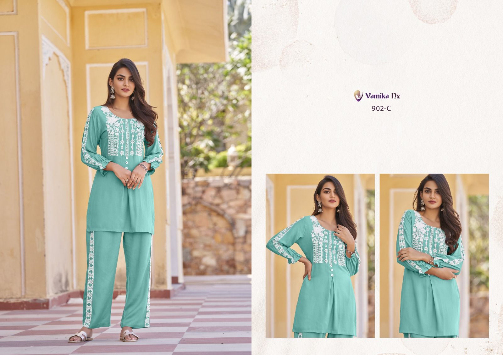 Vamika Nx Vintage Platinum Fancy Co Ord Set Collection