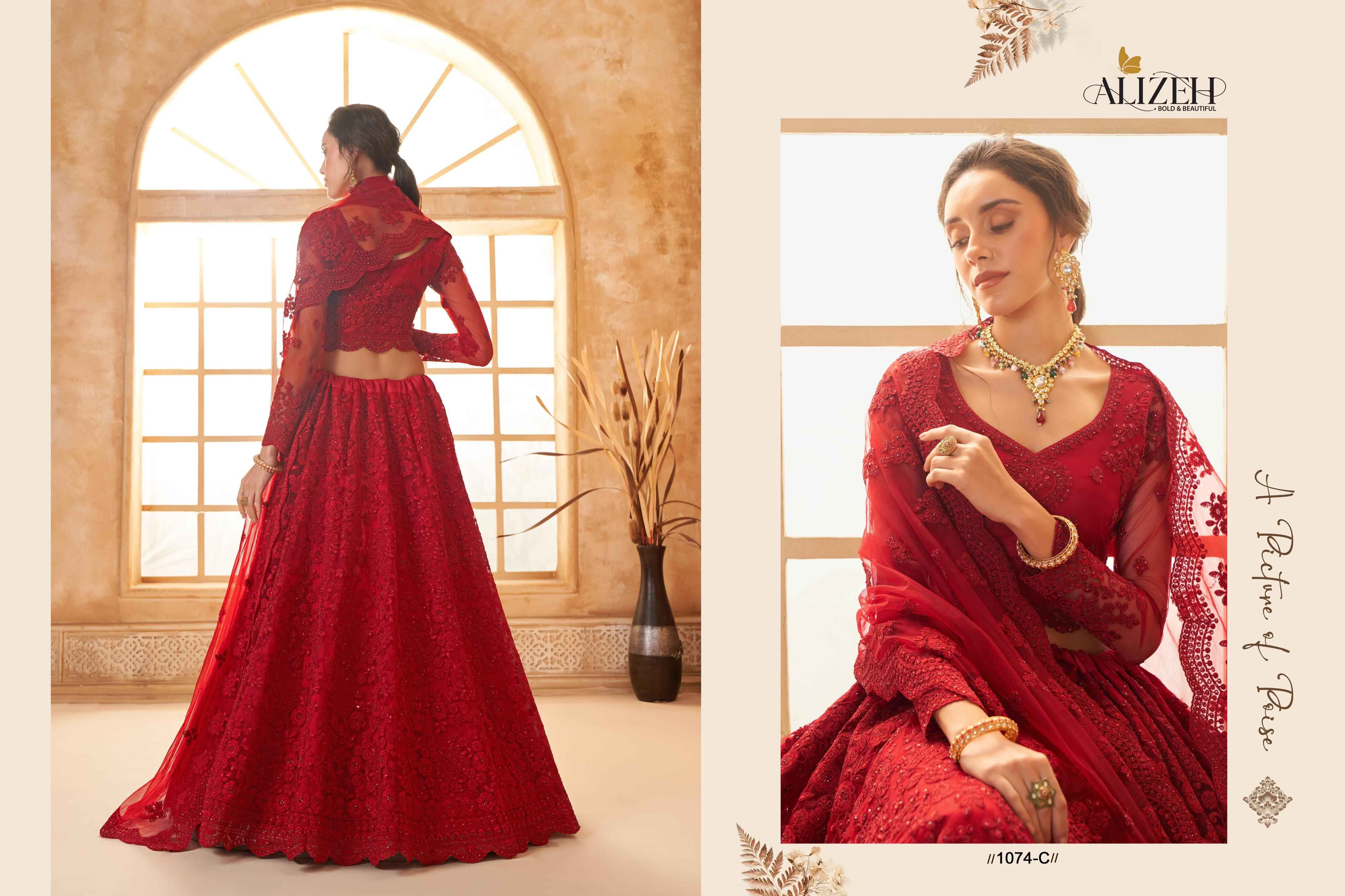 Alizeh Bridal Heritage Vol 3 Designer Lehenga Choli Wholesale