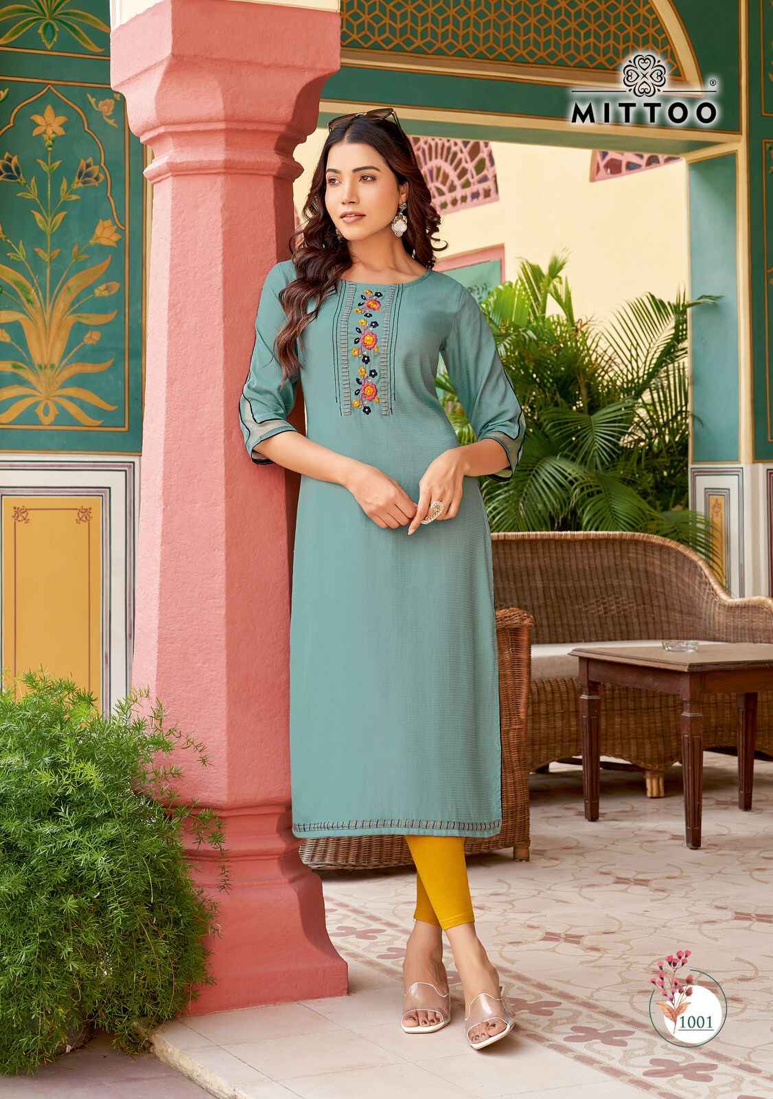 Mittoo Kalista Rayon Designer Wear Kurti Collection