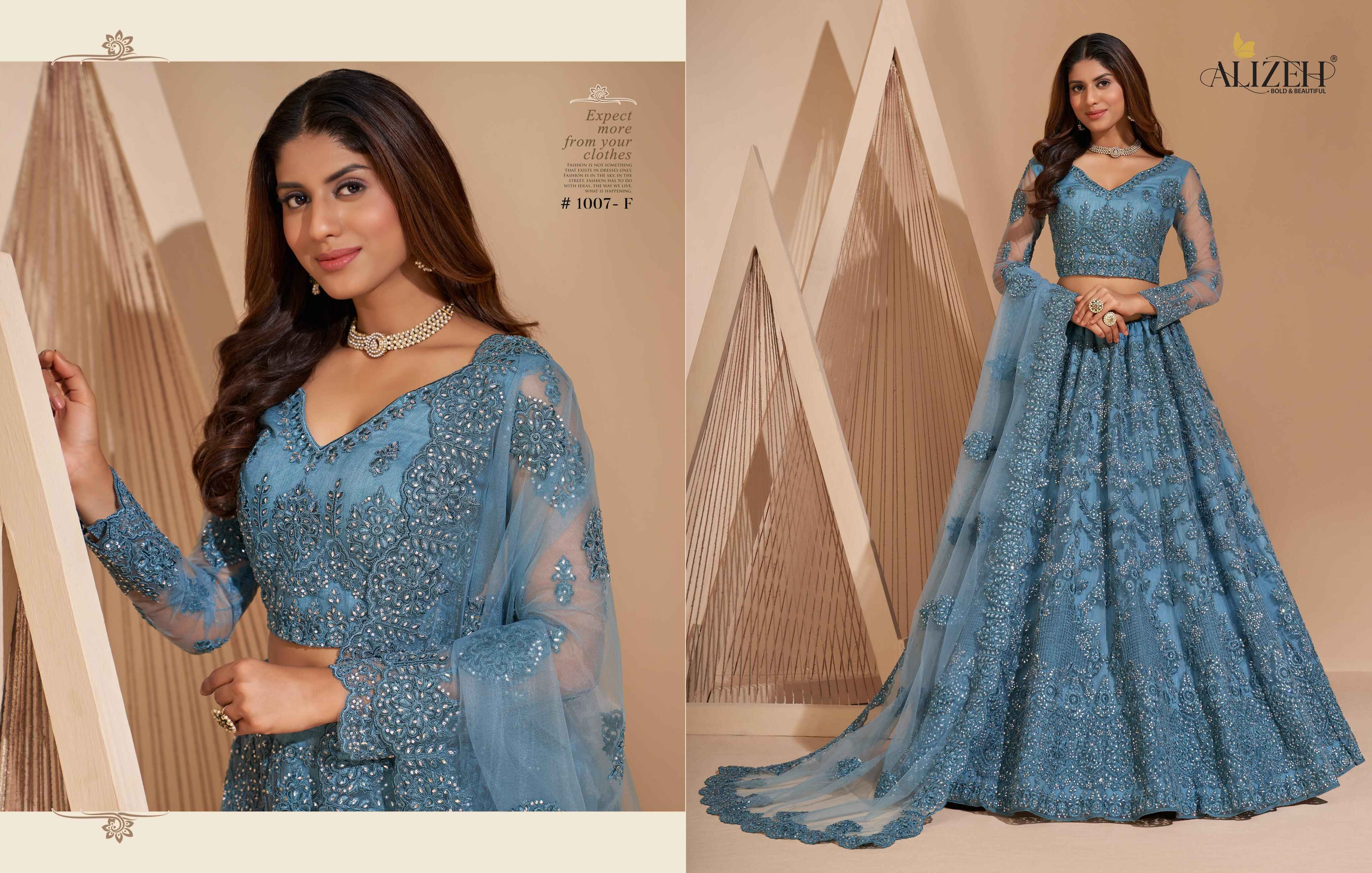 Alizeh Bridal Heritage Colour Saga 1007 Designer Lehenga Choli