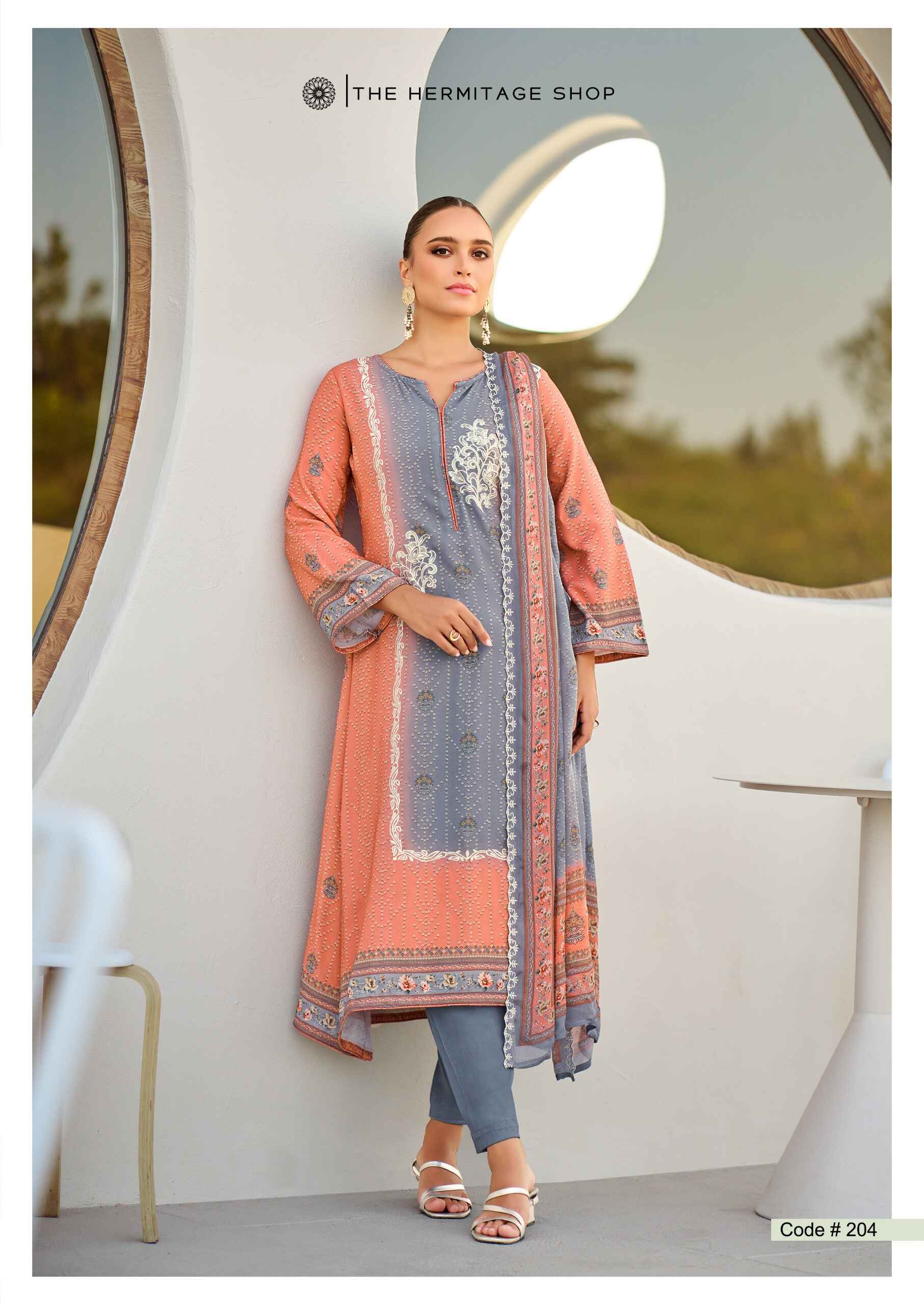 Hermitage Bandhej Vol 2 Designer Dress Material Collection
