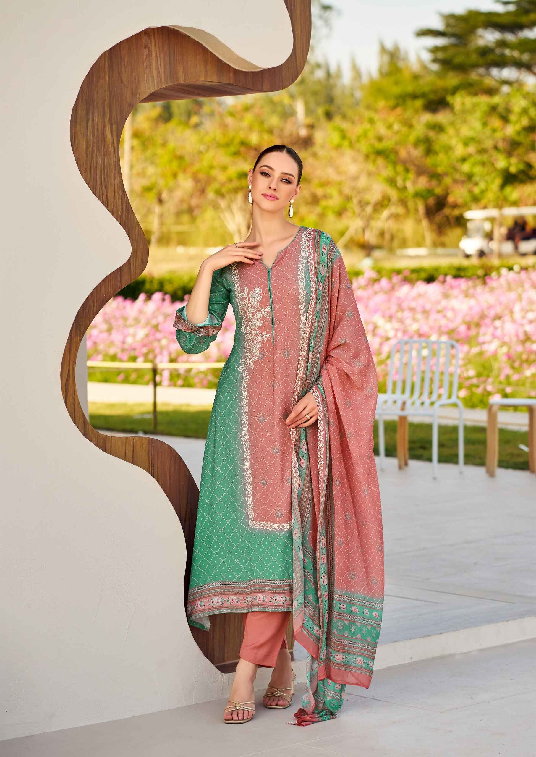 Hermitage Bandhej Vol 2 Designer Dress Material Collection